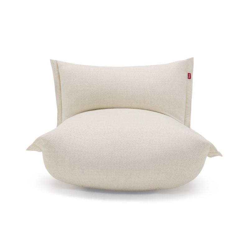 Fatboy Bonbaron Slim Boucle Lounge Chair | Sturdy durable | Adjustable backrest | Comfortable | Designed for indoor | Recycled Polyester (rPET) Chopped foam / EPS | 102x85x75 cm -Creme - Image 3